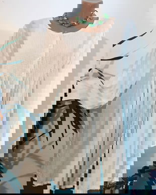 Bluza alba din batist, bohostyle