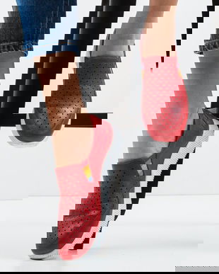 Espadrile Casual Renk Rosii