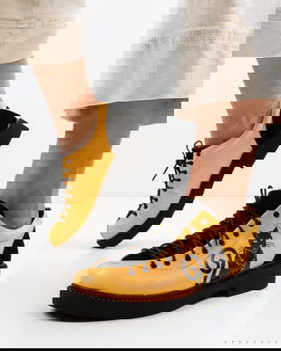 Pantofi Casual Kitty Galbeni