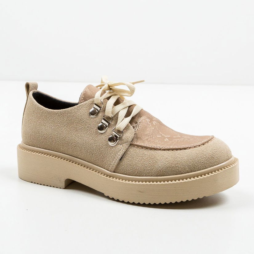 Pantofi Casual Squban Bej