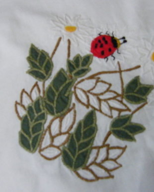 Napron cu broderie aplicata