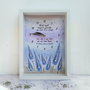 Ceas pentru nasi personalizat pictat manual lavanda