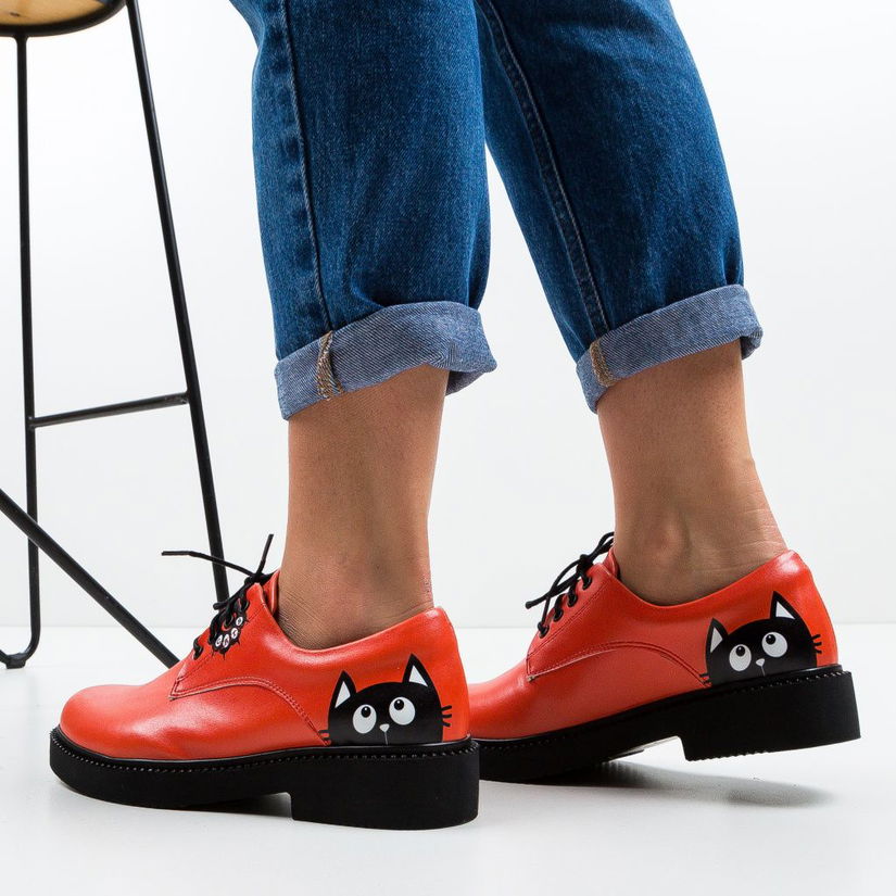 Pantofi Casual Cats Rosii