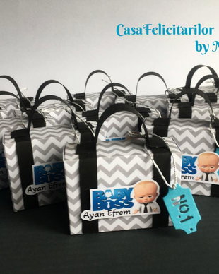 Cutii marturii botez tematica Baby Boss