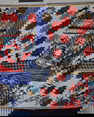 Esarfa aker din matase naturala