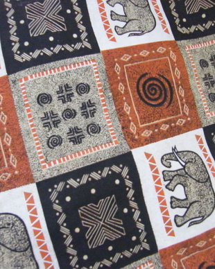Nou-draperie Africa print