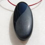 REZERVAT ...  Pandantiv mare din onix negru gravat (provenienta America) aprox 50x20x10 mm