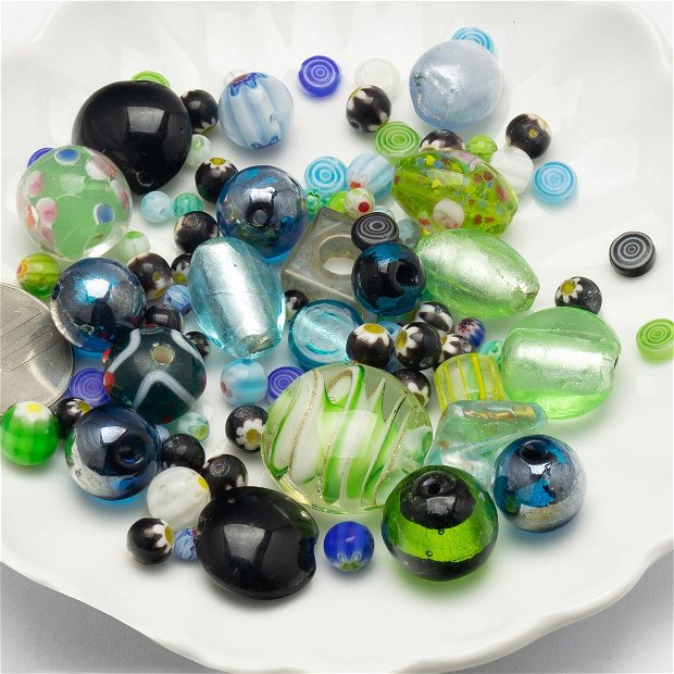Mix margele Lampwork, A9