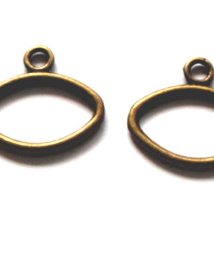 Inchizatoare toggle oval bronz