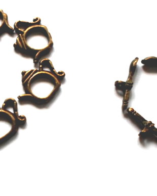 Inchizatoare toggle ibric si lingurita bronz