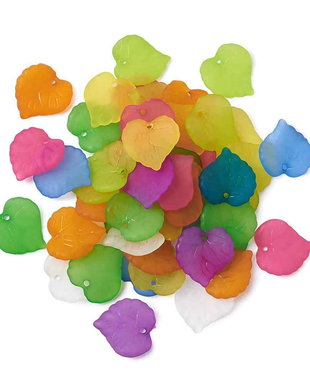 50 x Frunze acrilice frosted