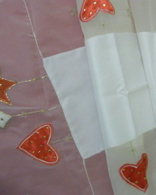 Nou-traversa organza cu broderii Craciun