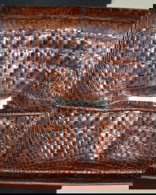 Geanta vintage piele de crocodil