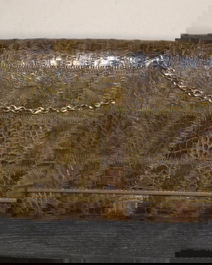 Plic vintage din piele de crocodil