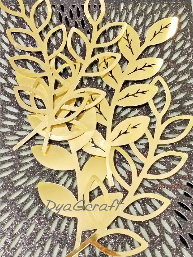 Set frunze aurii supradimensionate pentru decoruri