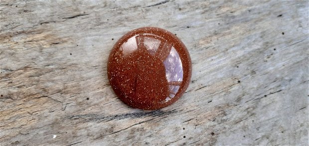 Cabochon goldstone (piatra soarelui) 30 mm