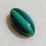 Cabochon malachit natural aprox 15x8.4x5 mm