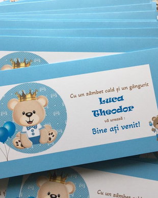 Plic pentru bani tematica ursulet/ Place card