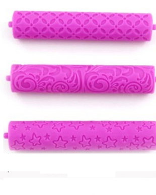 K0164 - (SET) Cilindru / rola decorare fondant, martipan, ceramica