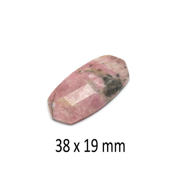 Cabochon fatetat, Rodonit, 38 x 19 mm, A363