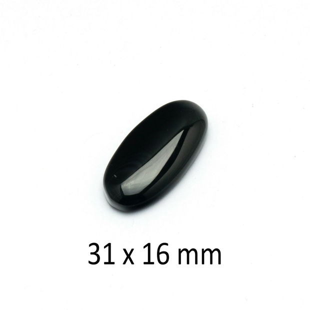 Cabochon Agata braziliana, 31 x 16 mm, A368