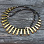 Colier black and gold din hematit electroplacat
