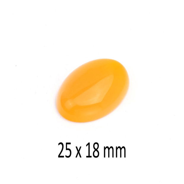 Cabochon Jad galben, 25 x 18 mm, A374