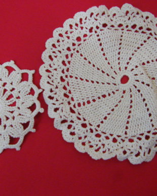 2 mileuri bumbac  22 si 12 cm