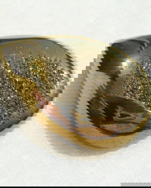 Cabochon lacrima agata druzy electroplacata (provenienta America) aprox 32x21.5x8 mm