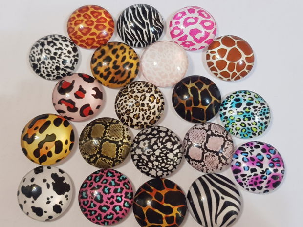 Cabochon (20mm) animal print