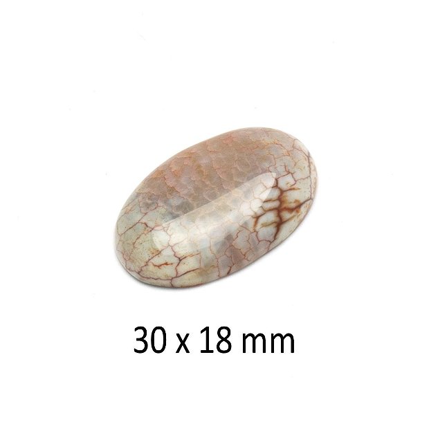 Cabochon Agata peruana, 30 x 19 mm, A435