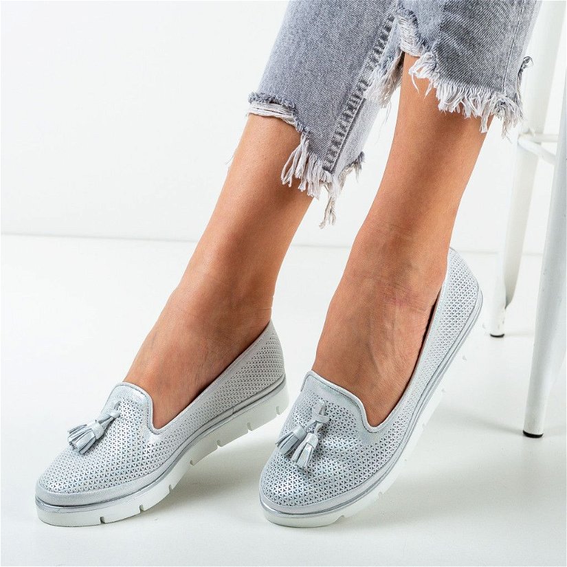 Pantofi Casual Piers Argintii