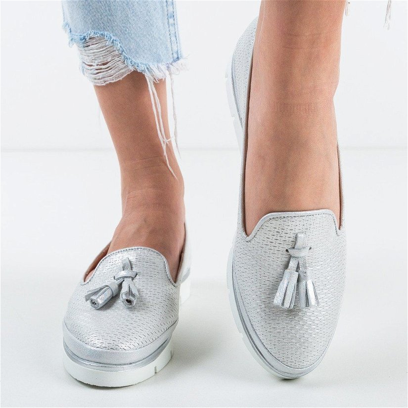 Pantofi Casual Piers Argintii 2