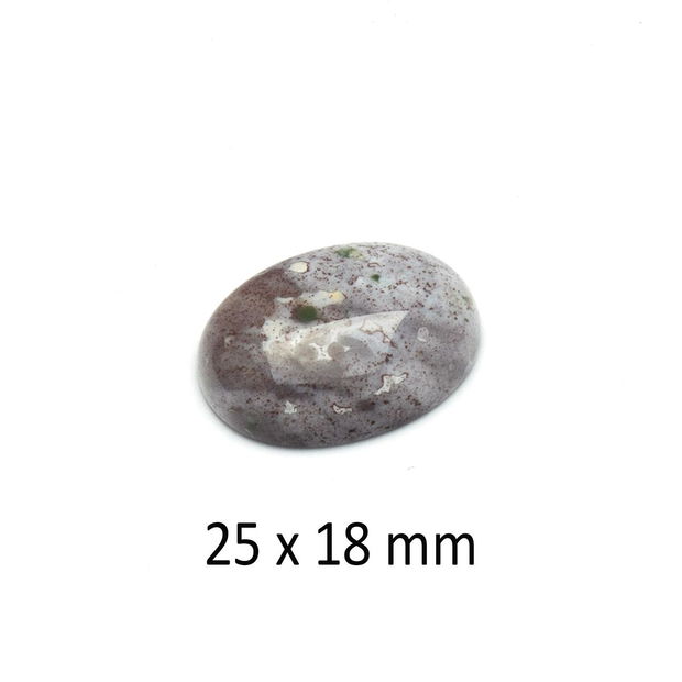 Cabochon Jasper agatizat, 25 x 18 mm, A443