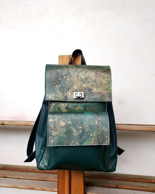 Rucsac de piele Green Waters