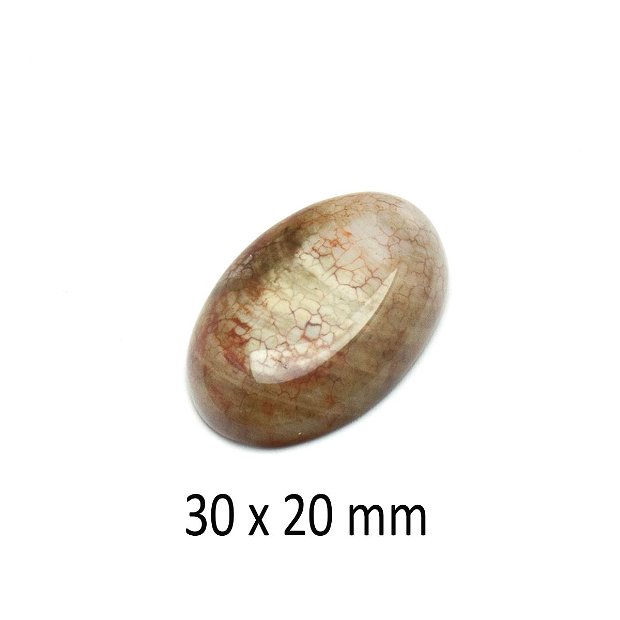 Cabochon Agata Indiana, 30 x 20 mm, A458