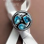 Inel argintat 925 cu cristale Aquamarine