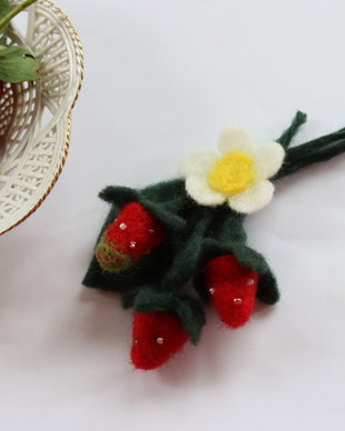 Brosa/ornament `Capsuni`