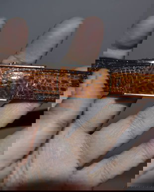 Curea Diamond din piele de aligator