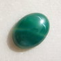 Cabochon oval din agata dungata verde aprox 25x18.2x7 mm