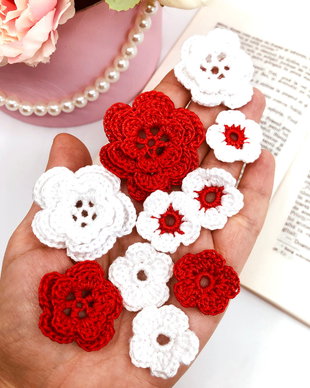 10 floricele crosetate manual