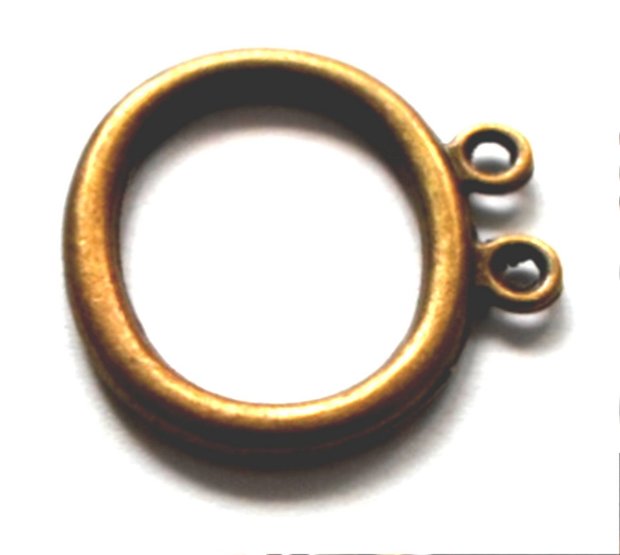 Baza pentru cercei ovala bronz