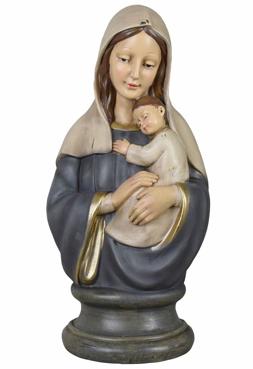 Maria cu pruncul - statueta din rasini speciale