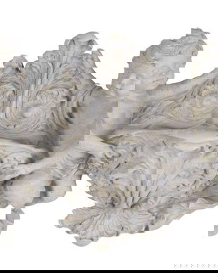 Consola de perete cu doi ingerasi din rasini speciale