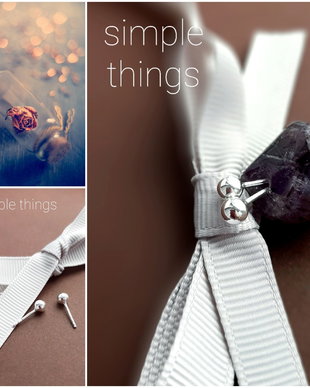 Cercei mici cu bobițe din argint 925 Simple Things