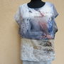 Bluza voal+tricot