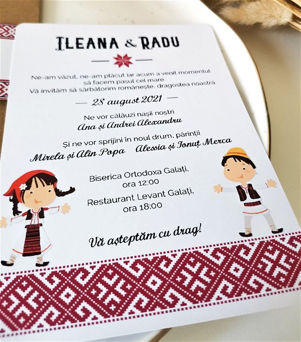 Invitatie de nunta Ileana