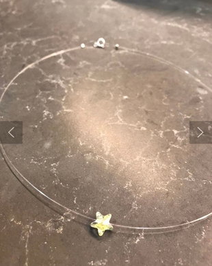 Colier transparent steluta Swarovski