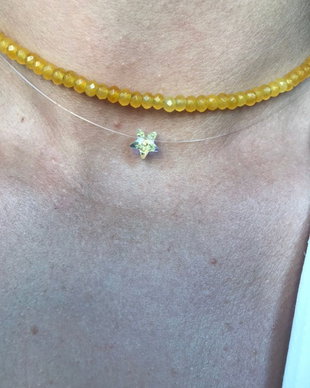 Colier transparent steluta Swarovski