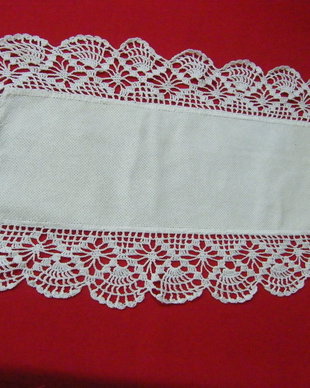 Mileu bumbac cu dantela 55 cm
